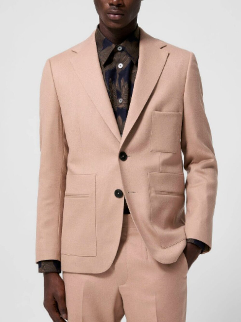BNWT AW25 ECOLE DE PENSEE PINK BRUSHED WOOL JACKET 52